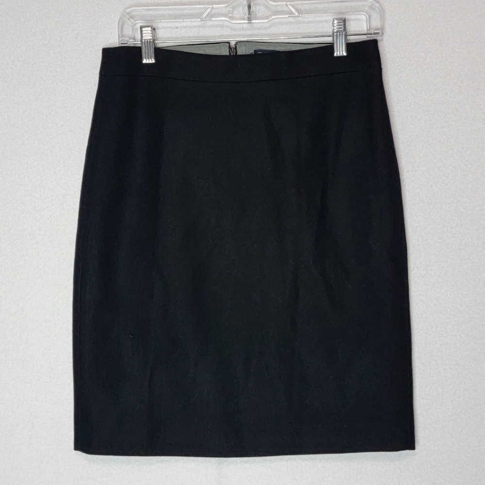 J CREW Wool Pencil Knee Length Skirt Size 4. #503